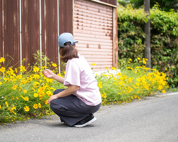 【型紙・生地キット】ポンチニットで作るフレア袖Tシャツキット