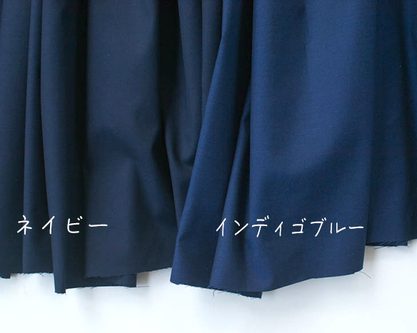 【布帛】薄めのパンツ生地として優秀♪ストレッチツイル（ネイビーのみ）