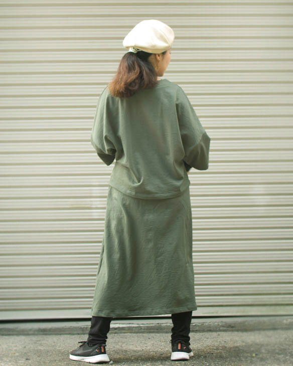 【型紙・生地キット】リッチミニ裏毛で作る大人なセットアップキット