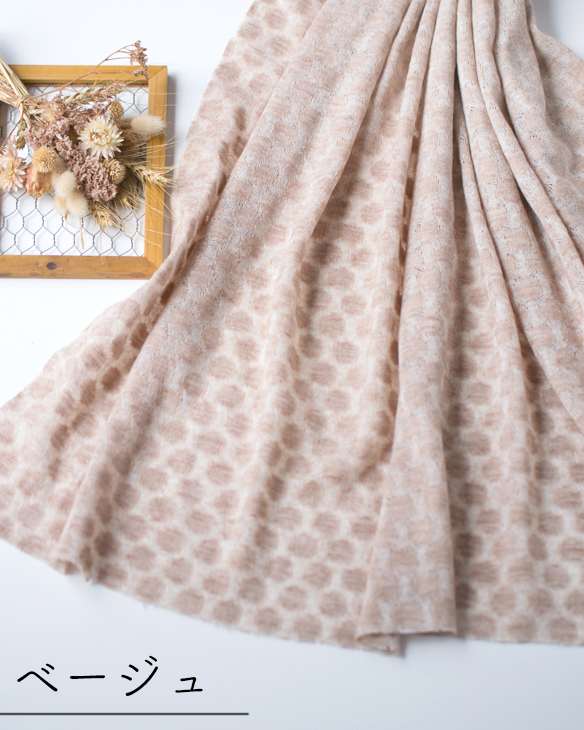 【ニット】羽織物や重ね着に♪レース調ジャガードニット（５色）