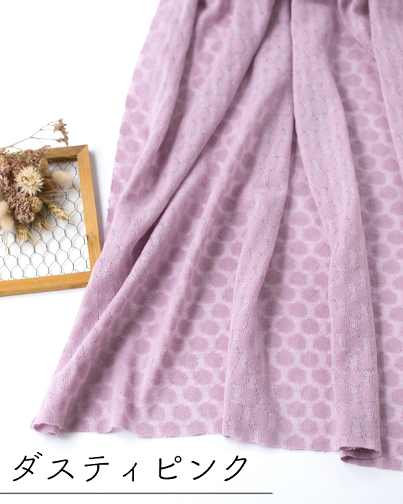 【ニット】羽織物や重ね着に♪レース調ジャガードニット（５色）