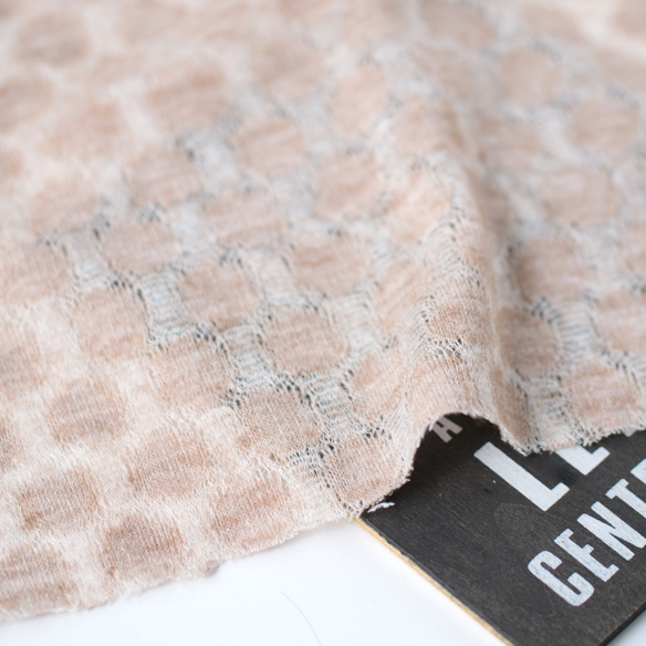 【ニット】羽織物や重ね着に♪レース調ジャガードニット（５色）