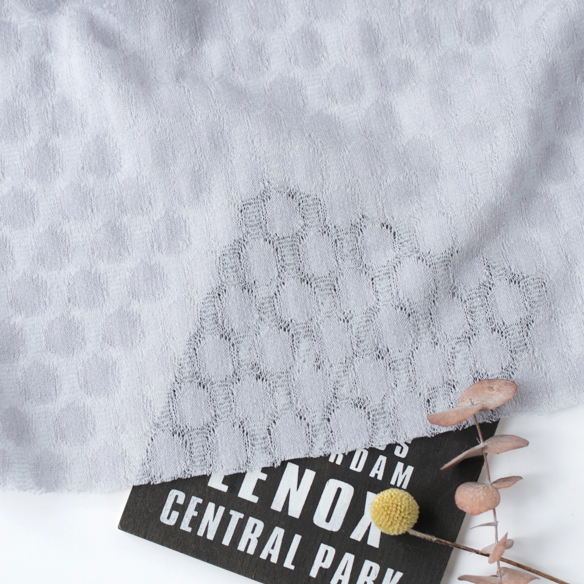 【ニット】羽織物や重ね着に♪レース調ジャガードニット（５色）