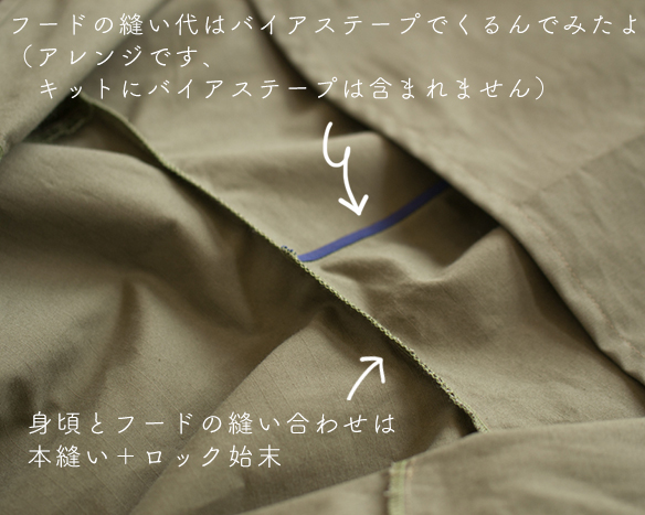 【型紙・生地キット】ドルマンライトコートをより簡単に作るアレンジキット