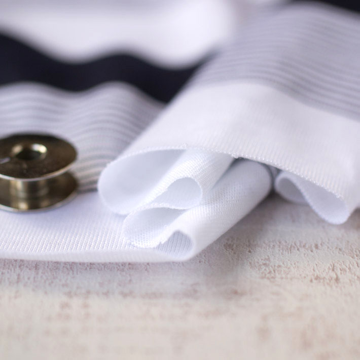 【ニット】モノトーン・ランダムボーダー天竺　オーダーカット