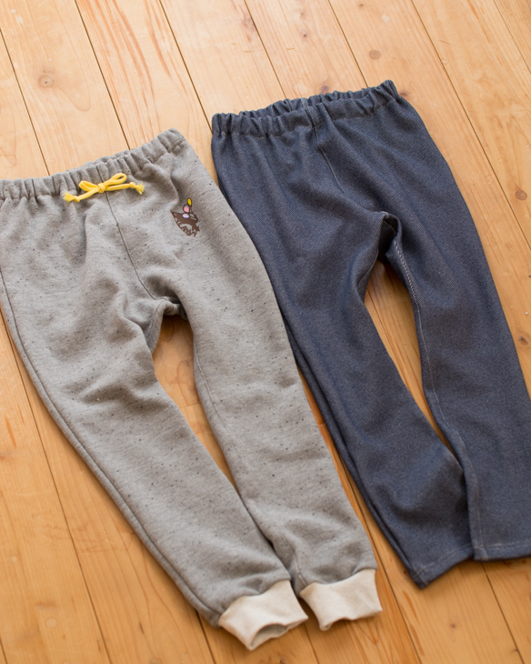 【プレゼントパターン】キッズ・細みでほんのすこしサルエルなパンツ