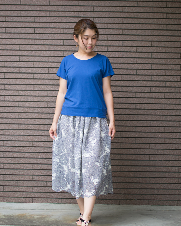 【プレゼントパターン】薄手ニットがおすすめ!リブゆるTシャツ