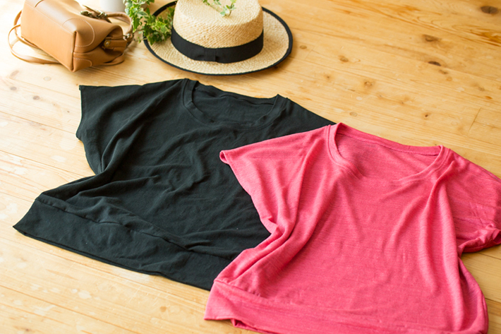 【プレゼントパターン】薄手ニットがおすすめ!リブゆるTシャツ