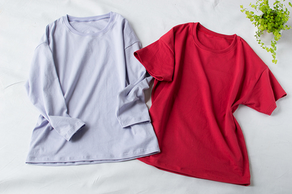 プレゼントパターン ドロップショルダーtシャツ