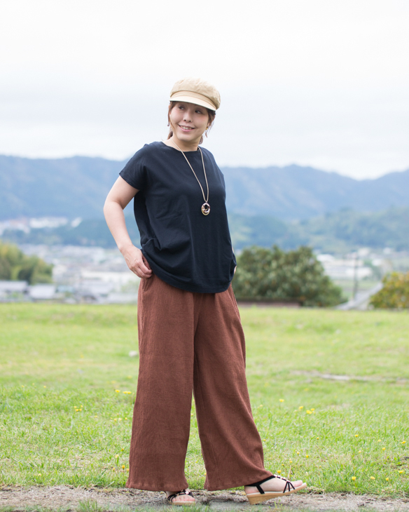 【プレゼントパターン】すこしワイドなシンプルストレートパンツ