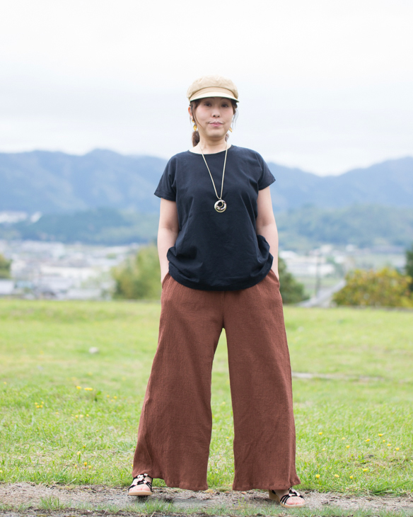 【プレゼントパターン】すこしワイドなシンプルストレートパンツ