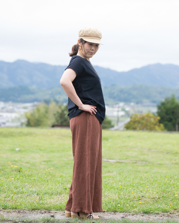 【プレゼントパターン】すこしワイドなシンプルストレートパンツ