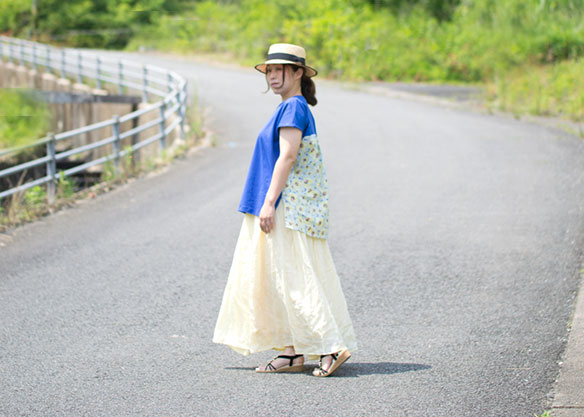 【プレゼントパターン】ゆるTシャツ・後ろ切り替えver.