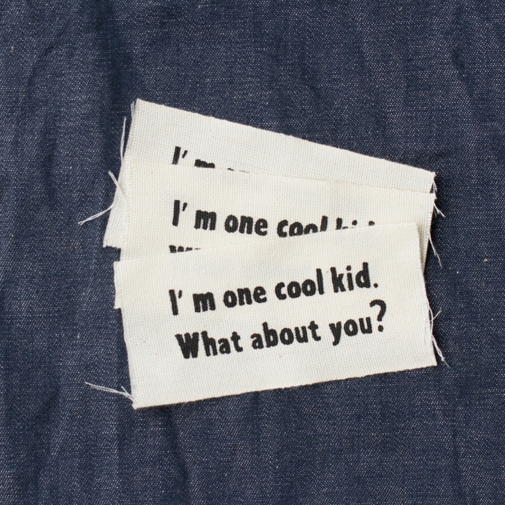 【オリジナルタグ】「I’m one cool kid.」3 枚入り（テープ幅：40ミリ）